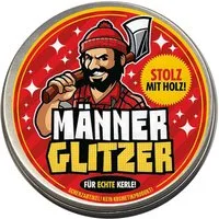 Deggelbam Geschenkbox Männerglitzer - Stolz mit Holz! DIE Geschenkidee, für Tischler, Schreiner, Zimmerer, Handwerker und alle Holzliebhaber