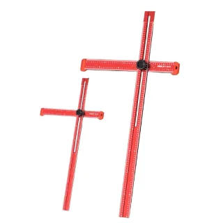 Adjustable T Shape Angle Ruler Aluminum Alloy Multi Angle Measuring Tool 90° 45° Precision Marking Ruler Woodworking Lin