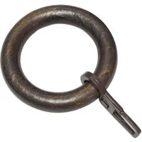 GARDINIA Gardinenring Lugano Holz, (10-St), Serie Gardinenstangen-Set Lugano Classic Ø 28 mm