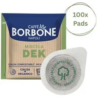 Caffè Borbone Kaffee Caffè Borbone Kompostierbare Kaffeepads DEK Kaffeemischung - 100 Pads, (kompostierbare Pads 44mm ESE Maschine, dekoffinierte Mischung)