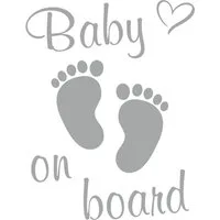 Hermann Schütz Aufkleber Hermann Schütz Aufkleber Fußabdrücke Baby on board