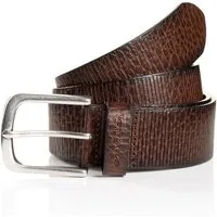 TOM TAILOR Ledergürtel TTROY 4 cm breiter Herrengürtel, ideal zu Jeans und Chino, bis Gr. 120