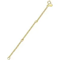 Hey Happiness Kettenverlängerung um 3,5 cm bis 10,5 cm, Silberschmuck vergoldet 18K Roségold, Verlängerungskette aus 925 Sterling Silber