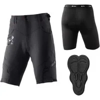 ROCKBROS Radlerhose Kurz Radlerhose Herren Fahrradhose mit Sitzpolster M-4XL (1-tlg) 4D Atmungsaktiv Schnelltrocknend Radhose MTB Hose Bike Shorts