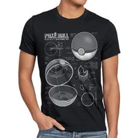 style3 T-Shirt Pokéball Blaupause monster spiel online pokemon