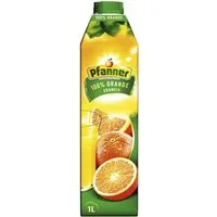 Pfanner Tee, Pfanner Orangensaft 100% aus Orangensaftkonzentrat Packung 1000ml