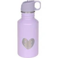 LÄSSIG Trinkflasche Little Gang, Heart, lilac, inkl. Sportverschluss