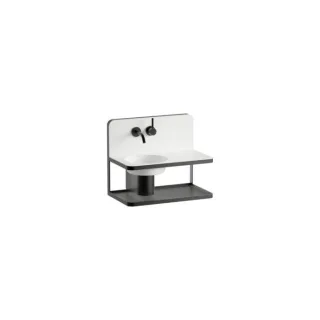 Laufen STEEL19 Waschplatz H580ST20001121 600x360x497 mm, ohne Hahnloch, ohne Überlauf, weiß
