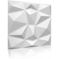 IKHEMalarka 3D Wandpaneel aus Polystyrol Styropor XPS 4m²/16 Stück, BxL: 50,00x50,00 cm, 0,25 qm, (16-tlg) 3D Paneelen für Decke oder Wand