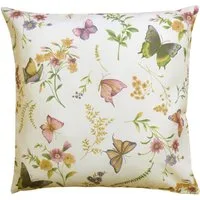 matches21 HOME & HOBBY Kissenbezüge Kissen-Bezug Schmetterlinge Textil bunt 50x50 cm, (1 Stück), Wohnzimmer Kissen-Hülle als Deko-Kissen Zier-Kissen Sofa-Kissen