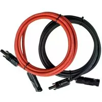 Cansolar Solarkabel Verlängerungskabel Set:rot & schwarz 4mm Solarkabel, (500 cm)
