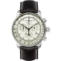 ZEPPELIN Chronograph 100 Jahre 8680-3, Armbanduhr, Quarzuhr, Herrenuhr, Datum, Stoppfunktion, Made in Germany