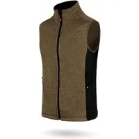 normani Fleeceweste Herren Strick-Fleeceweste Shamattawa Winterweste mit Seitentaschen und Neopren - Ärmellose Strickweste