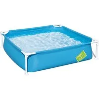 Bestway Planschbecken 10046596 My first Frame Pool, Kinderpool, Planschbecken, 122 x 122 x 30,5 cm, Blau