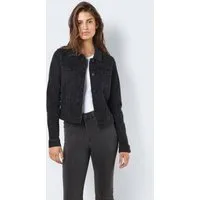 Noisy may Jeansjacke NMDEBRA L/S BLACK DENIM JACKET NOOS