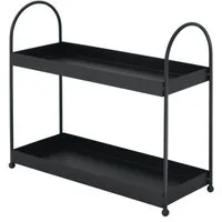 Grafelstein Etagere Etagere KITCHEN schwarz aus Metall schmale Metalletagere Gewürzregal B
