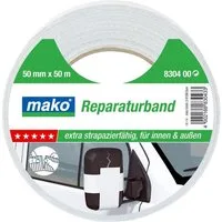 mako Klebeband Reparaturband 50 mm x 50 m, weiß