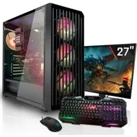 SYSTEMTREFF AMD Ryzen 5 5500 mit Nvidia GeForce RTX 5050 8GB GDDR6 Gaming-PC-Komplettsystem (27", AMD 5500 5500, Nvidia GeForce RTX 5050, 16 GB RAM, 512 GB SSD)