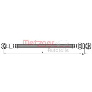 Metzger Bremsschlauch vorne rechts Hyundai Atos 4111030