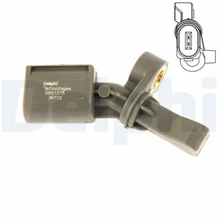 Delphi ABS-Sensor hinten rechts Audi Seat Skoda VW SS21275-12B1