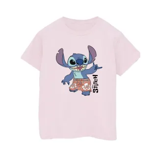 Disney - "Lilo & Stitch Bermuda Shorts" T-Shirt für Herren (Babyrosa)