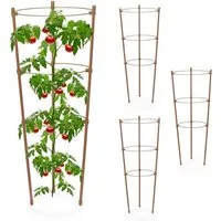 relaxdays Rankhilfe 45 cm 4er Set brau