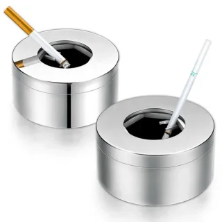 NIKOLATOY Handmade Alloy Openable Mechanical Ashtray Desktop Ornaments Science Discovery Toys