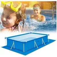 BTTO Bodenschutzmatte Bodenschutzplane Poolmatte Pool-Bodenplane Wasserdicht Gartenplane, Blau,Quadratisch,Rechteck