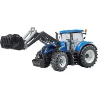 Bruder® Spielzeug-Traktor New Holland T7.315 Frontlader lenkbar 44 cm (03121), Made in Europe