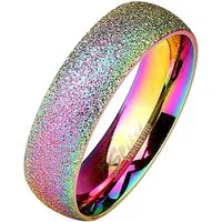 Taffstyle Fingerring Herren Damen Ring sandgestrahlt Diamantoptik Verlobungsring (Moderner Partnerring, Ehering, Freundschaftsring in Diamantoptik, wählbar in vielen Farben), Ideal auch als Geschenk zu Weihnachten oder Geburtstag
