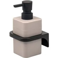 bremermann Seifenspender Bad-Serie SAVONA Softtouch inkl. Wandhalter, eckig, (1-tlg., inkl. Montagematerial), mit Wandhalterung