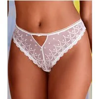 LASCANA String Fabia aus edler Stickereispitze in dezent transparenter Optik