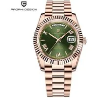 Pagani Design Automatikuhr Automatikuhr Mechanische Armbanduhr DD Herren Damen Edelstahl Saphir, (inklusive Box, Bedienungsanleitung, Garantiekarte und Uhr)