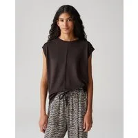 OPUS Kurzarmshirt SLUMMI Regular mit feiner Rippstruktur