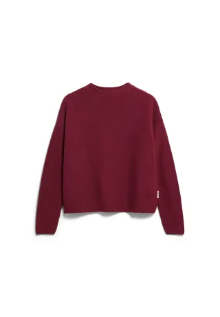 Armedangels - MERINAA LINKS LINKS SWEATER velvet red - Gr. - L