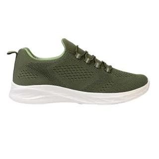 Donnay - Sneaker für Damen, Jerseyware, Flach (Armee-Grün)