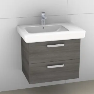 Artiqua 413 Waschtischunterschrank für IT! 121970 Graphit Struktur quer, 413-WU2L-K112-7098-401 413-WU2L-K112-7098-401