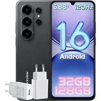 blackview WAVE 6,88 Zoll AI Handy incl. 18W Android 16 HD+ 120Hz Smartphone (17,48 cm/6.88 Zoll, 128 GB Speicherplatz, 4G Dual SIM Android 16 Outdoor Smartphone, Octa-Core, 5000mAh, 32+13MP)