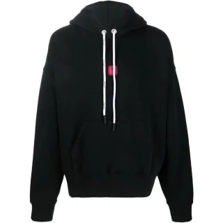 Palm Angels Bold Angels PXP Logo Schwarzer Kapuzenpullover