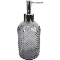 VINNEMEIER GmbH Textil- und Schuhimport Seifenspender Pumpspender Øca. 7 cm Glas moderne Spender für Seifen 400 ml, universell einsetzbar