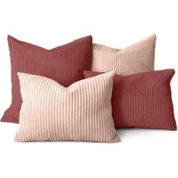 Amilian Kissenbezüge 4er Set - Kissenhüllen 40x40 + 35x45 cm - Dekokissen Bezüge, (4 Stück), Zierkissenbezüge Set 4 Stück für Dekokissen, Kissen, Zierkissen