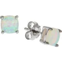 Firetti Paar Ohrstecker Schmuck Geschenk Silber 925 Ohrschmuck Edelstein Opal, mit Opal (synth)