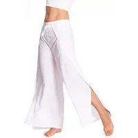 PANASIAM Palazzohose Hosenrock Damen aus leichter Viskose - elegante weite Palazzo Hose Wickelhose einfarbig - gerader Schnitt - luftige Sommerhose Boho Stil