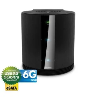FANTEC SQ-35U3E-6G RAID schwarz 4x3,5 SATA HDD USB3.0 eSATA