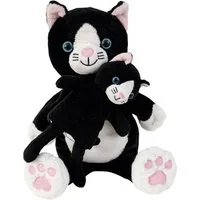 Toynamics Europe Handpuppe Handpuppe Katze Mutter mit Kind Cara und Mimi 30cm
