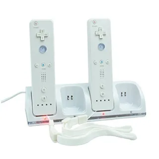 Mondpalast Dockingstation [für 4 Nintendo Wii Remote Controller] weiß