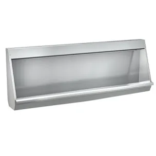 KWC Aquarotter Reihenurinal, CAMPUS, Edelstahl V2A, 1400x515x235 mm, Siebablauf mittig, 2000056967 2000056967
