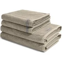 ROSS Handtuch Set Selection, Frottee (Spar-Set, 4-St), 2 X Handtuch 2 X Duschtuch im Set - Baumwolle - Saugstark