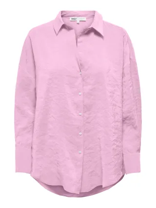 ONLY - ONLZAZIMA L/S LOOSE SHIRT WVN NOOS Pink Lady - Gr. - XS
