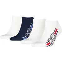 Tommy Hilfiger Sneakersocken TH MEN SNEAKER 4P LOGO STRIPE ECOM (4 Paar)